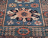 12 Ft Blue Aryana Afghan Hand Knotted Veg Dye Wool Runner Rug